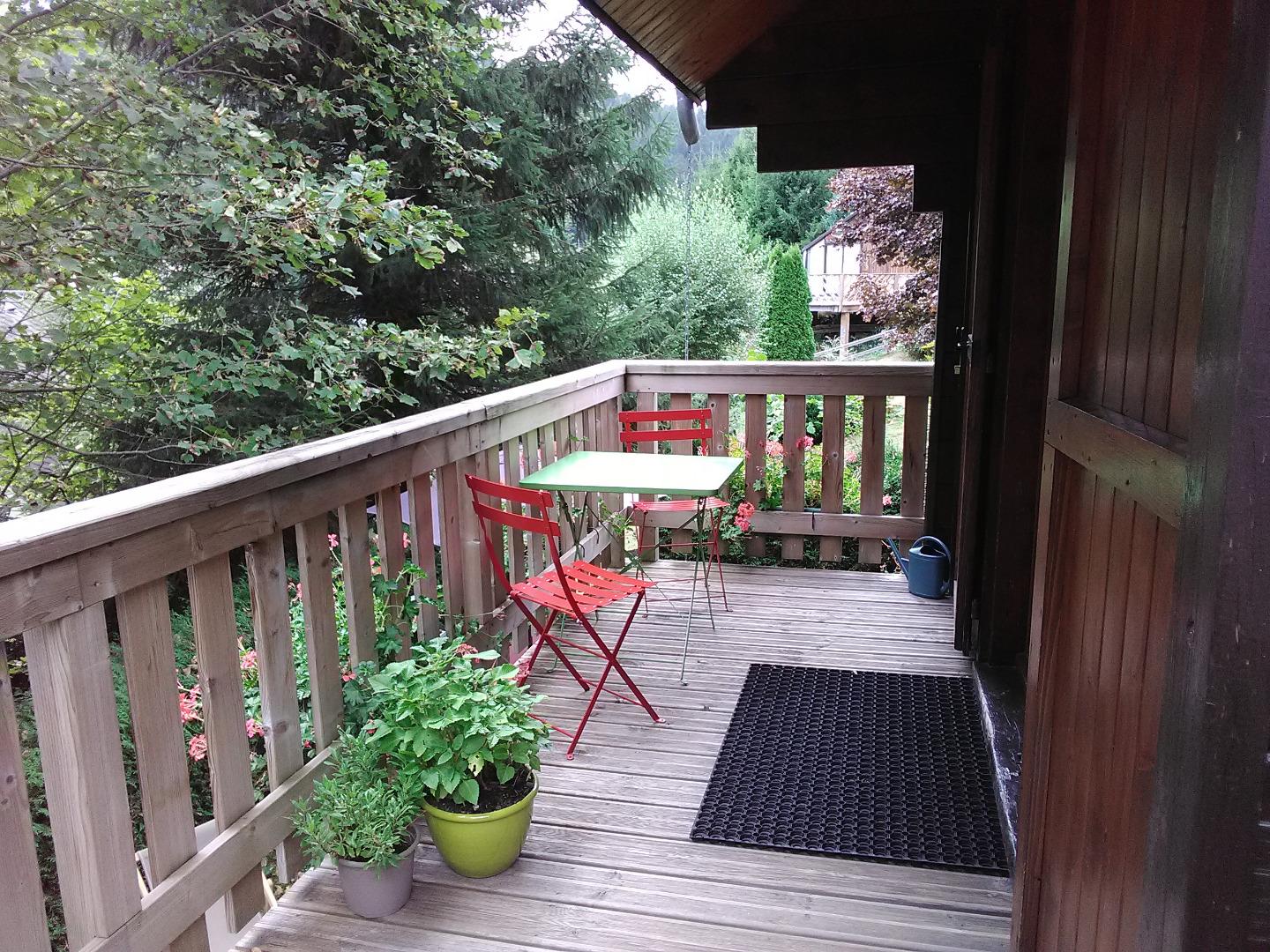 La terrasse en été.