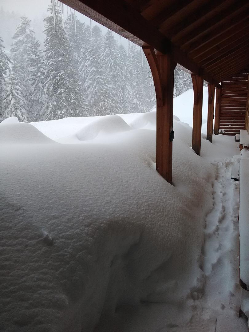 La terrasse en hiver
