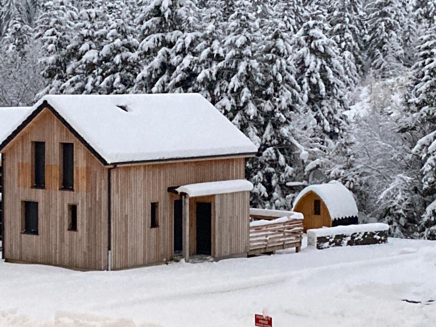 Le chalet et le sauna